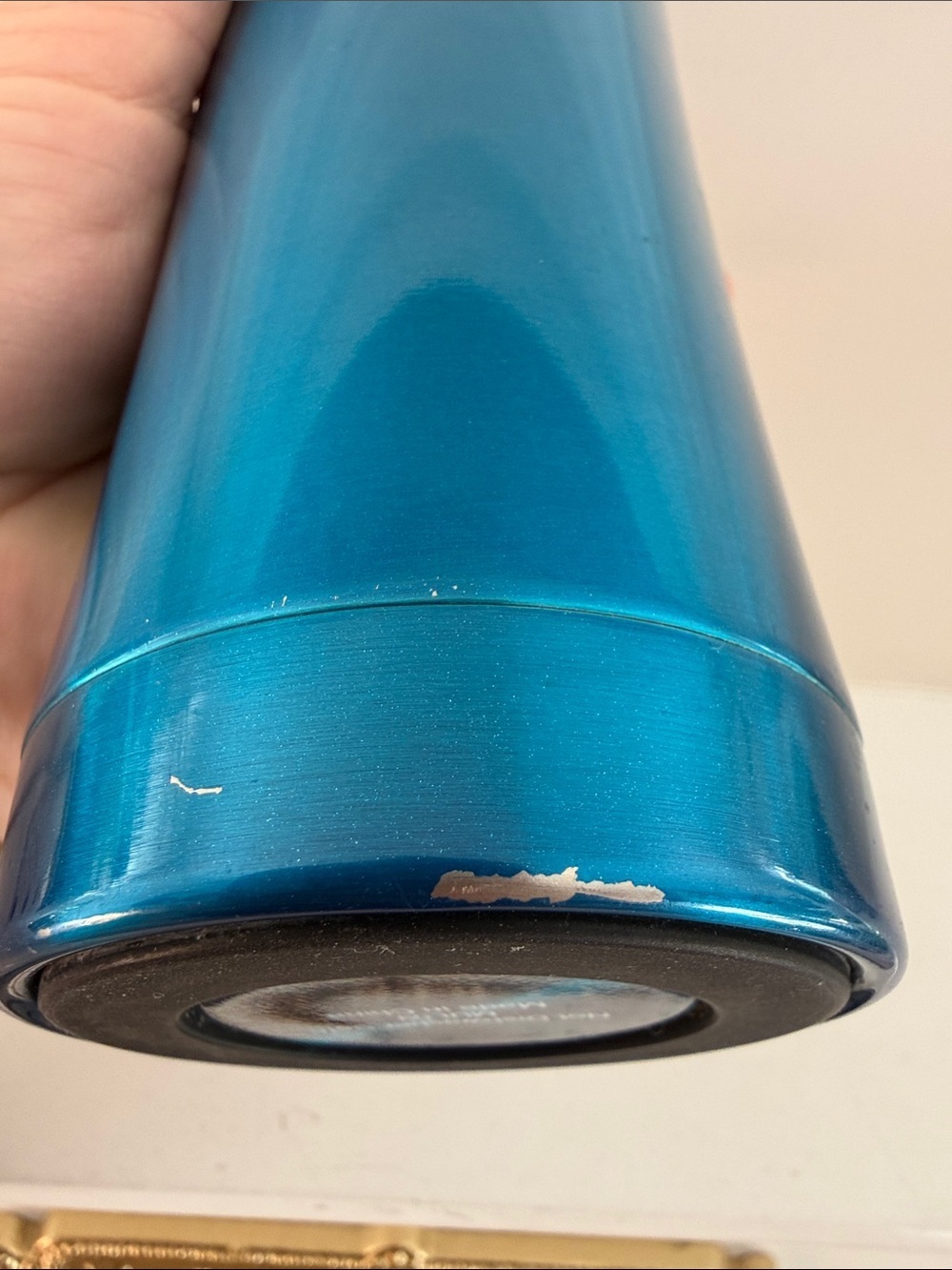 Tupperware Metallic Teal sparkle Travel Tumbler - Picture 8 of 9